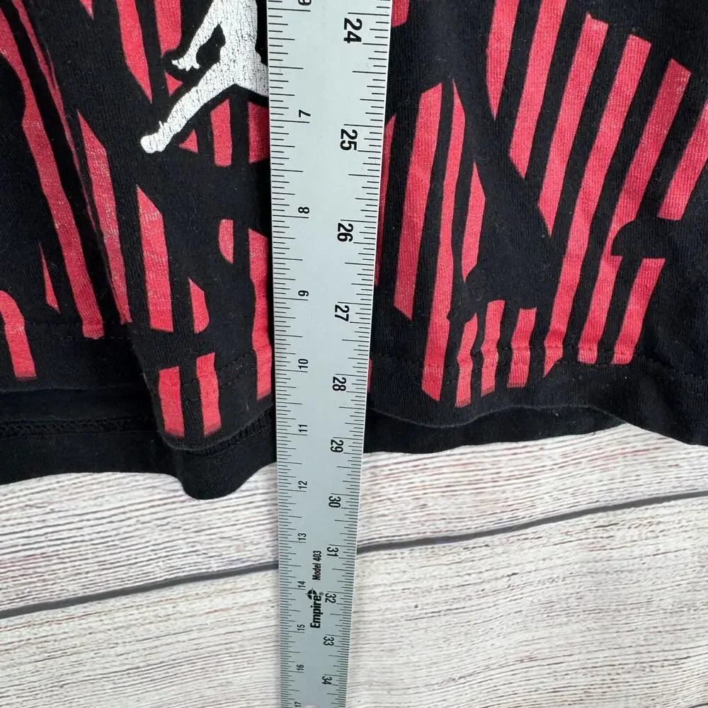 Jordan Front All Over‎ Print Short Sleeve T-Shirt Adult Size Large Black